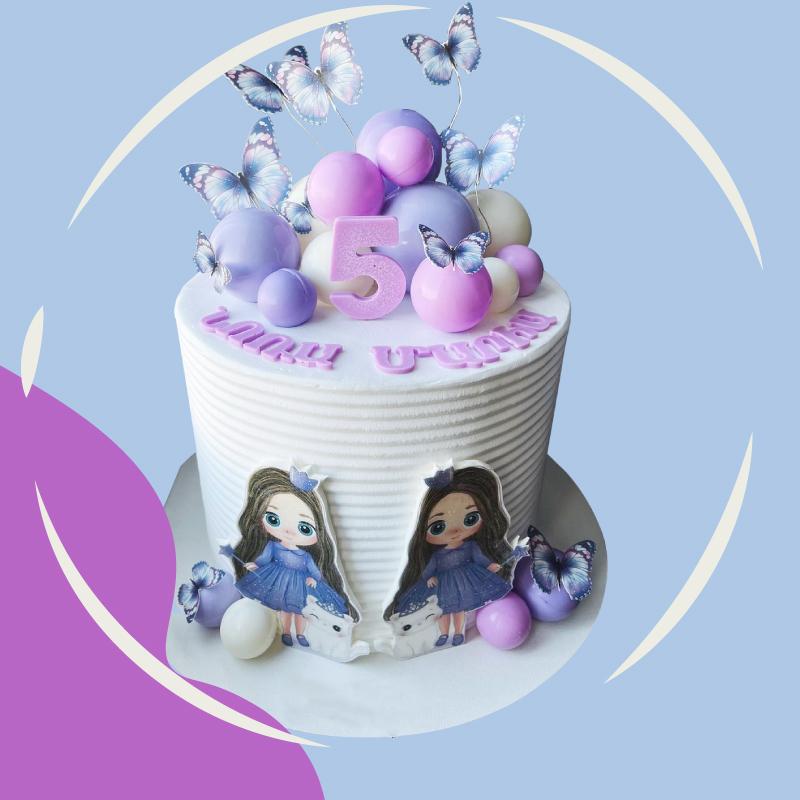 Butterfly Themed Birthday Cake